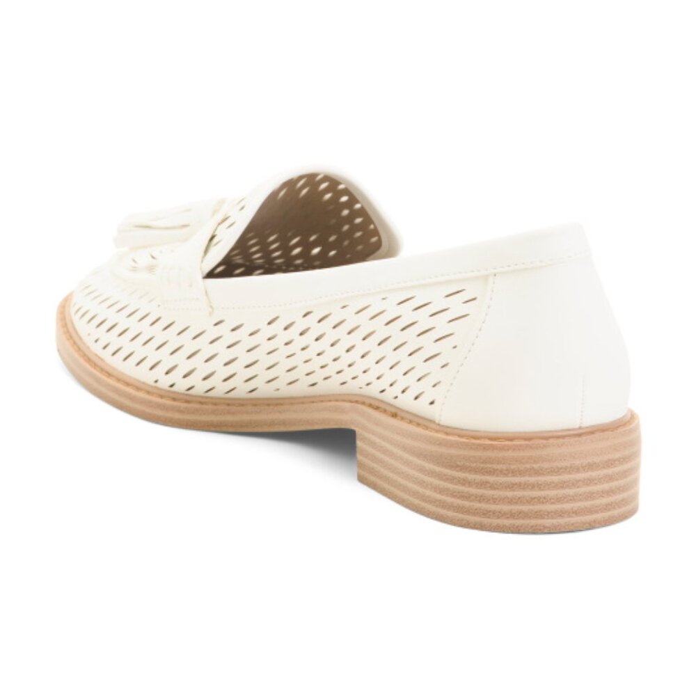 FRANCO SARTO Leather Carolyn Perforated Loafers - Picture 2 of 4